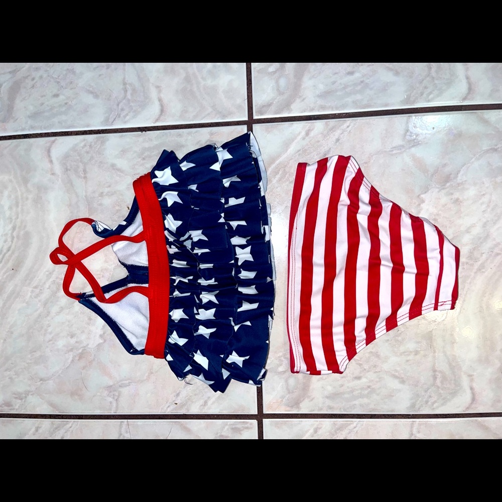 Infant American Flag bikini